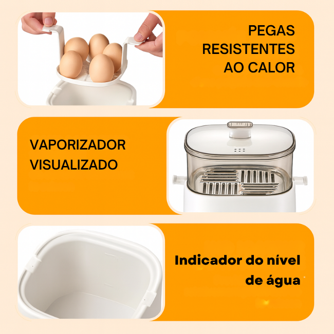 Cozedor elétrico multifuncional e inteligente