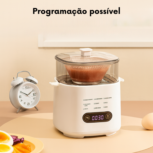 Cozedor elétrico multifuncional e inteligente