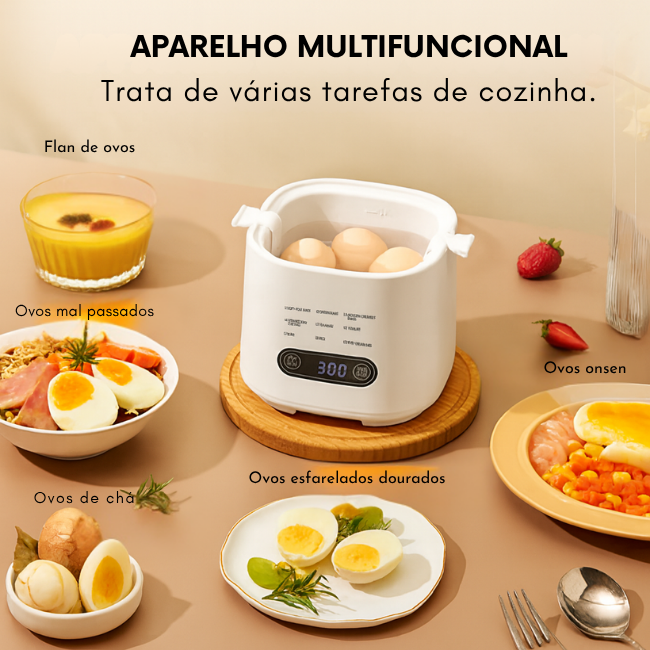 Cozedor elétrico multifuncional e inteligente