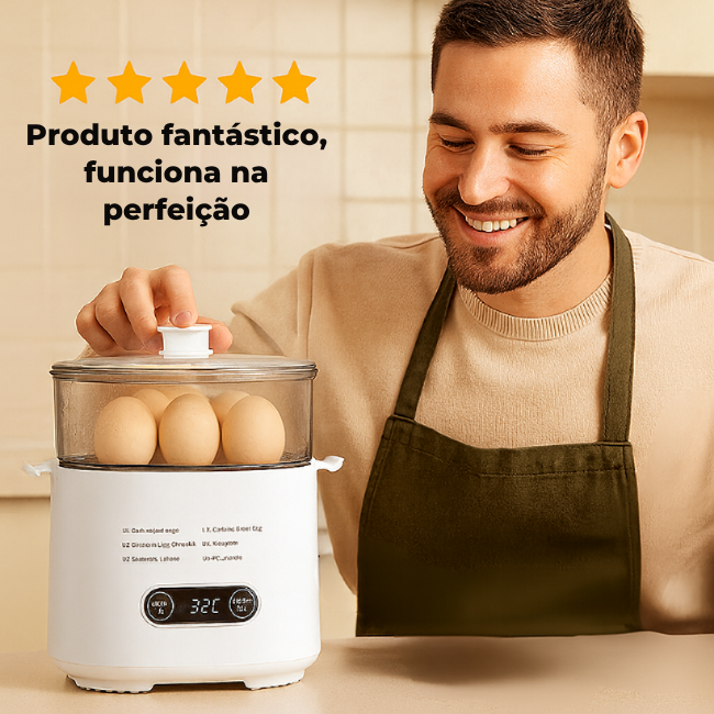 Cozedor elétrico multifuncional e inteligente