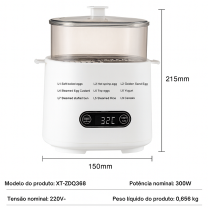 Cozedor elétrico multifuncional e inteligente