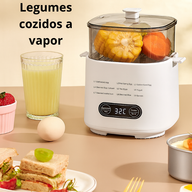 Cozedor elétrico multifuncional e inteligente