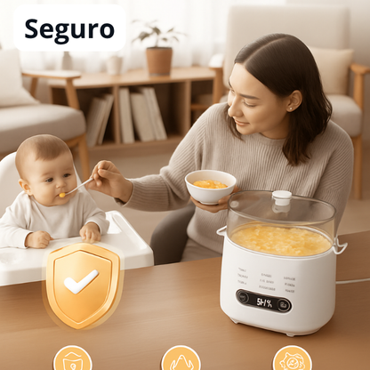 Cozedor elétrico multifuncional e inteligente